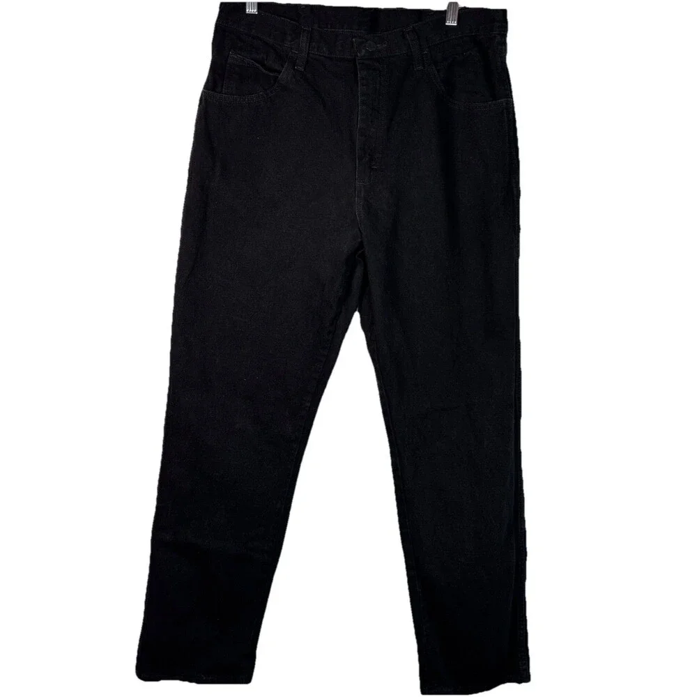 Rustler Jeans Men’s 35x32 Black  Denim 100% Cotton